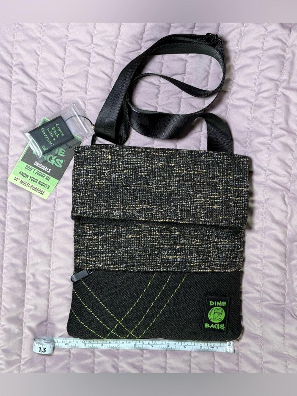 Dimebags - 14” Multipurpose Crossbody Bag - Charcoal